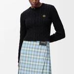 Кардиган с вышитым логотипом LOEWE, черный - фото 2