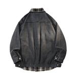 Fax For Fmacm Джинсовая куртка унисекс FMACM, Синий + Черный [Рубашка] - фото 15