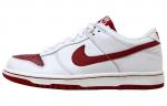 Кроссовки Nike Dunk Low White/Varsity Red-White Women's, белый/красный - фото