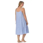 Платье миди из пике для полных Draper James, синий - фото 2