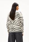 Джемпер ARMEDANGELS BALBAA ZEBRARAA, Oatmilk-Black/Mottled Grey - фото 3