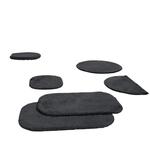 Коврик для ванной Erwin Müller Duschvorlage halbrund Kefalonia, антрацит - фото