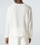 Полосатая рубашка Henley Commas, белый - фото 4