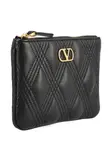 Стеганый клатч с логотипом Valentino Garavani, черный - фото 3