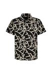 Рубашка KURZARM ALLOVER BEDRUCKT Sublevel, черный - фото