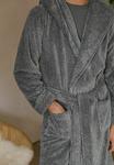 Халат HOODED REGULAR FIT Next, серый - фото 7