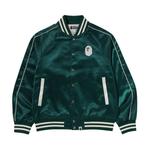 Куртка BAPE A Bathing Ape Nylon Varsity Jacket, Green - фото