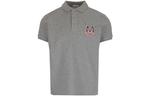 Футболка поло мужская серая Moncler - фото