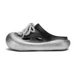 Клоги унисекс OUBT, серебро - фото