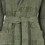 Банный халат xxl унисекс Diesel, зеленый - фото 2