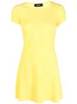 Жаккардовое платье Dsquared2, желтый - фото