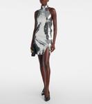 Мини-платье с пайетками Balmain, Argente - фото 2