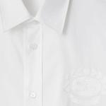 Хлопковая рубашка Ekd Burberry, белый - фото 7