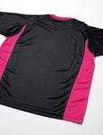 Мужская волейбольная футболка ASICS XW1325 с коротким рукавом, черный/розовый - фото 3