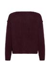Джемпер Kaffe IRIS BOATNECK, Winetasting Melange/Mottled Bordeaux - фото 6
