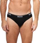 BOSS мужские трусы-боксеры Bold Logo Solid, 3 шт, Black Gloss - фото 2