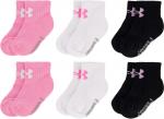 Детские носки Under Armour Multi Pack Quarter, Light Pink - фото 5