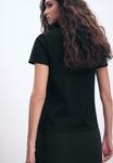 Футболка Stradivarius Basic T-shirt, Black - фото 3