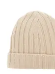 Шапка-бини в рубчик Gran Sasso, бежевый - фото 4