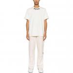 Футболка с принтом логотипа MSGM, слоновая кость - фото 4