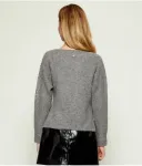 Свитер Loose fit Liu Jo, серый - фото 3