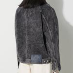 Джинсовая куртка мужская черная Evisu, черный - фото 6