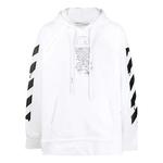 Толстовка dripping arrows print hooded sweatshirt Off-White, белый - фото