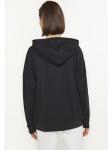 Женская толстовка с капюшоном черного цвета Usha - фото 4