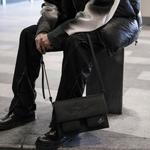 EPIPHQNY Кроссбод конверт через плечо унисекс черный, Black (Style) - фото 9