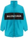 Ветровка с логотипом BALENCIAGA, синий - фото