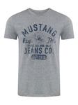 Футболка Mustang Basic Print Tee, серый - фото