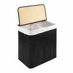 Корзина для белья WohnDirect, 52x60x32 см, черный - фото 3