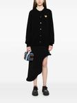 Comme Des Garçons Play шерстяной кардиган с сердечками, черный - фото 2