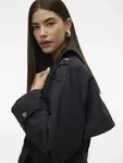 Тренч Vero Moda "VMCHLOE LONG TRENCHCOAT GA NOOS", черный - фото 4