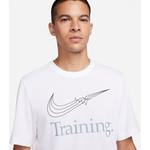 Shirt m nk df tee training hbr Nike, белый - фото 4