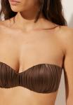 Топ бикини Calzedonia SHINY SATIN, Brown/Brown - фото 3