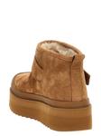 Ботильоны на платформе Mellow Shearling Tory Burch, коричневый - фото 3