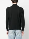 Zanone рубашка поло с длинными рукавами, черный - фото 4