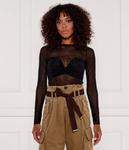 Блузка Pinko Rouen Regular Fit, черный - фото