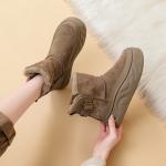 Зимние ботинки женские Daphne, хаки - фото 16