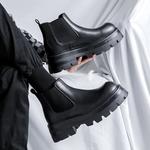 Ботинки Челси мужские черный Weishibangwei - фото 9