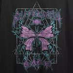 Детская футболка с потертым рисунком бабочки - фото