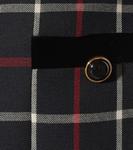 Клетчатая мини-юбка Miu Miu, синий - фото 4