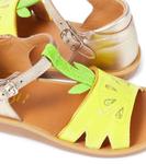 Кожаные сандалии poppy agrume Pom D'Api, мультиколор - фото 4