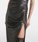 Платье из джерси с рюшами Rick Owens, Gunmetal - фото 5