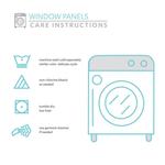 Набор каскадных оконных штор Lush Decor Reyna, темно-синий - фото 10