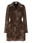 Платье мини Fabio с леопардовым принтом Marella, коричневый - фото