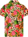 Рубашка King Kameha Leopard Flowers, оранжевый - фото 2