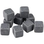 Камни для льда Buddy Buddy´s Bar набор 10 шт. 9 виски-камней, базовый подарочный набор, безвкусные охлаждающие камни Buddy'S, Dunkelgrau/messingfarben - фото 2