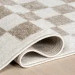Ковер Lulie Checkered Area Rug nuLOOM, 122x183 см, бежевый - фото 4